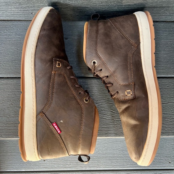 LEVI’S GOSHEN BROWN SNEAKER BOOTS SIZE 11 - Picture 7 of 15